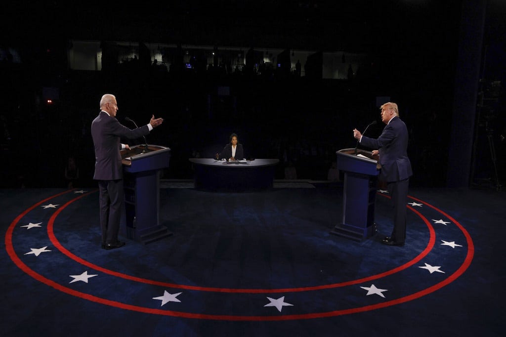 Donald Trump And Joe Biden Participate In Final Debate Before Presidential Election - Digital Wager Wire Donald Trump Joe Biden Debate Presidential Election